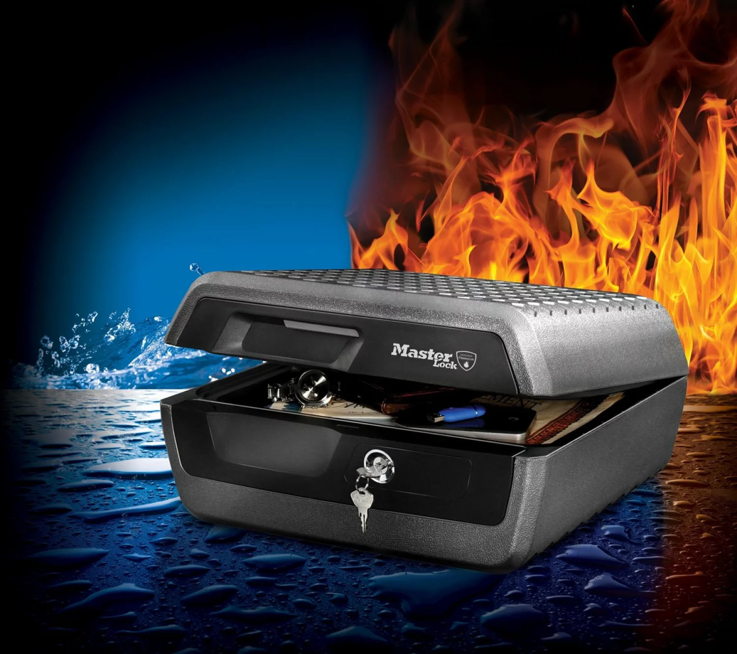 Master Lock LCFW30100 Gecertificeerde Documentenkluis - Brand- En Waterwerend - Cilinderslot thumbnail 3