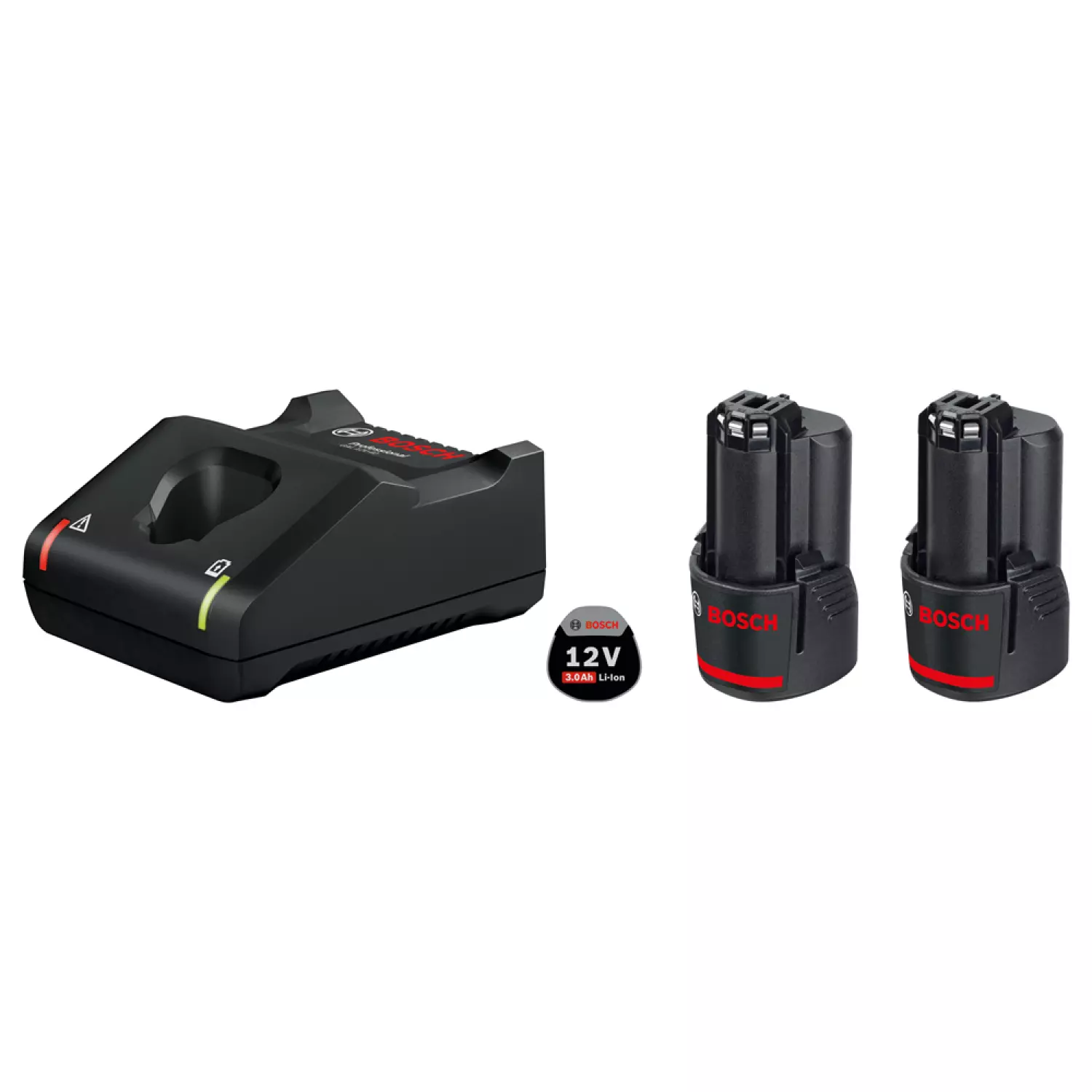 Bosch 1600A019RD Starterset 12 V Advanced 12V Li-Ion Accu Starterset (2x 3.0Ah) + Lader