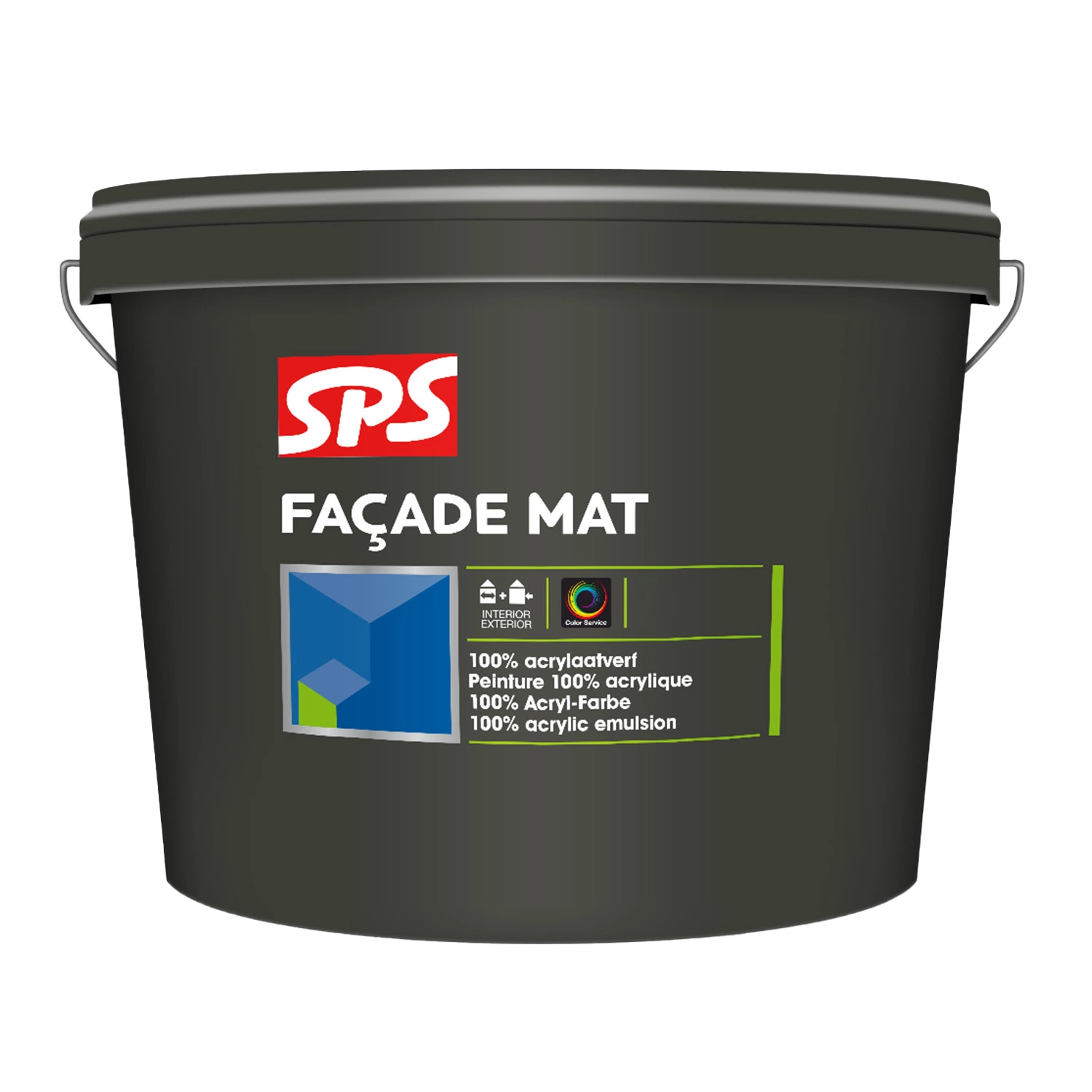 SPS Facade Mat Muurverf - Op Kleur Gemengd - 4L