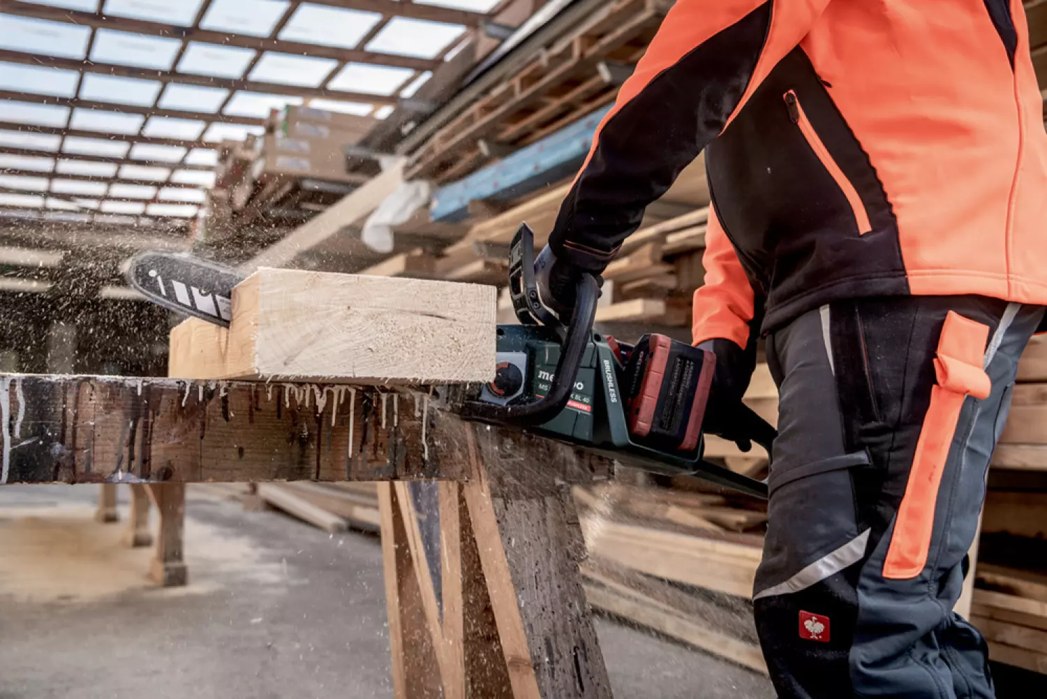 Metabo MS 36-18 LTX BL 40 36V Li-Ion Accu Kettingzaag Body - 36cm thumbnail 4