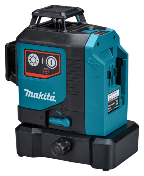 Makita SK700DX 12V Max Li-Ion Accu Kruislijnlaser Set (1x2.0Ah) In Tas - Zelfnivellerend - Rood 3x360°- 25m - Detailed view of the product