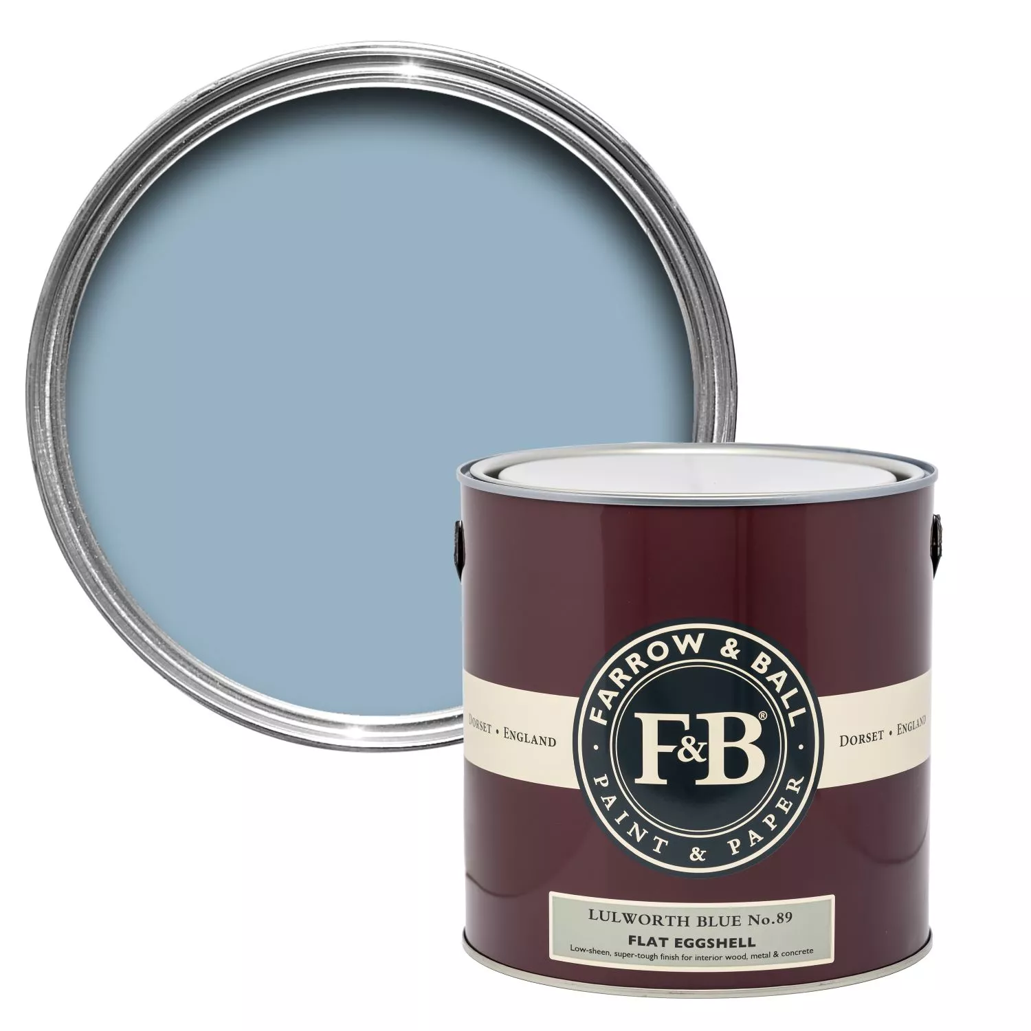 Farrow&Ball Flat Eggshell Lulworth Blue No.89 - 5L