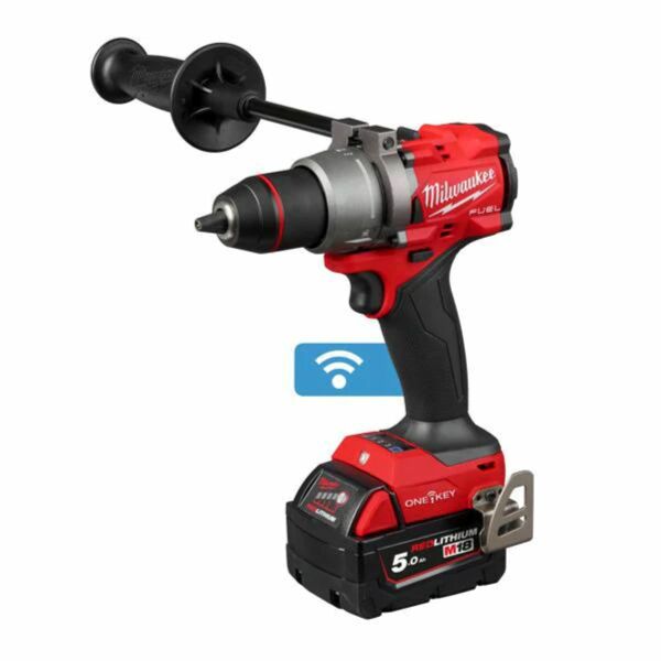 Milwaukee M18 ONEDD3-502X 18V Li-ion Accu Schroefboormachine Set (2x 5Ah Accu) In HD Box - 158Nm