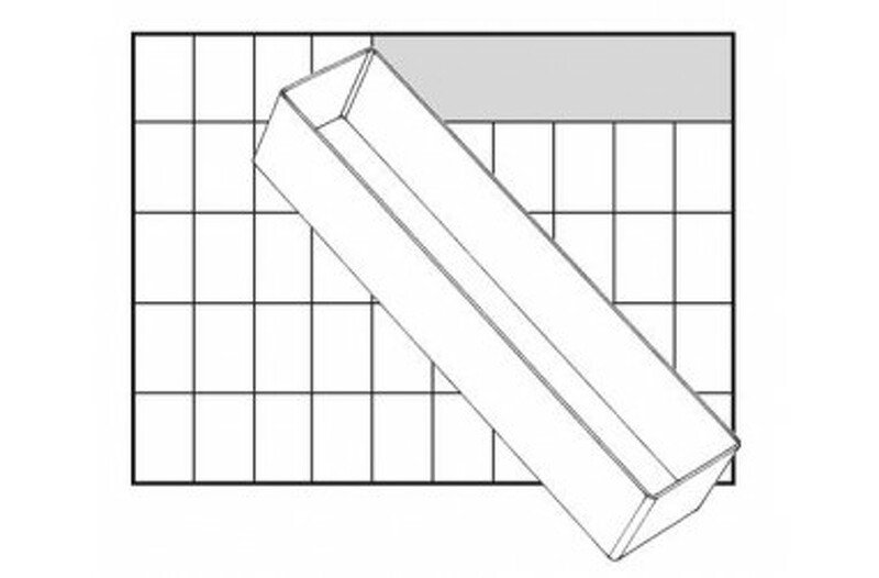 Raaco 119290 BA8-3 Inzetbakje - 55 X 235 X 69mm