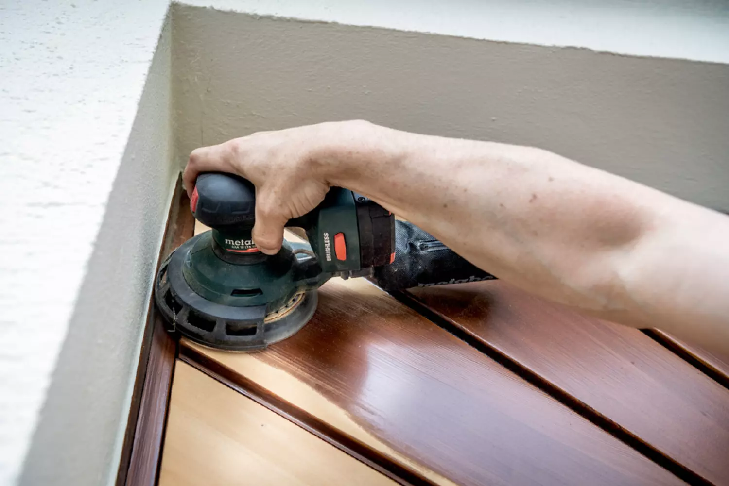 Metabo SXA 18 LTX 150 BL 18V Li-ion Accu Excentrische Schuurmachine Body In Metabox - 150mm thumbnail 2