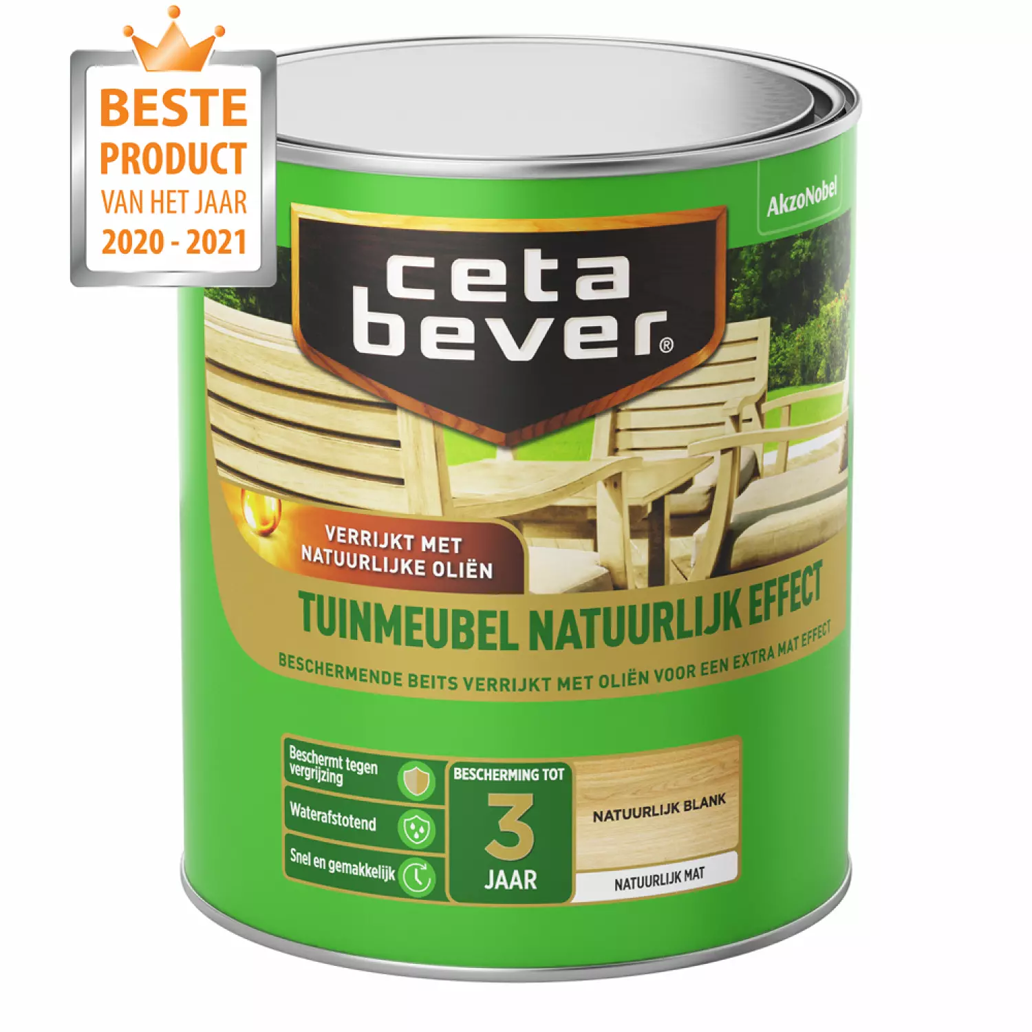 Cetabever Tuinmeubelbeits Natuurlijk - Blank - 0,75L
