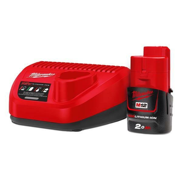 Milwaukee M12NRG-201 12V Li-Ion Accu Starterset (1x 2,0Ah Accu) EAN: 4002395281497