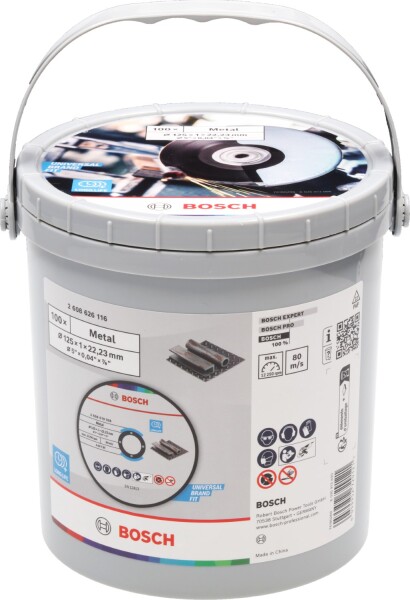 Bosch 2608626116 Slijpschijven Metaal - 1 Mm - In Emmer (100 Stuks)