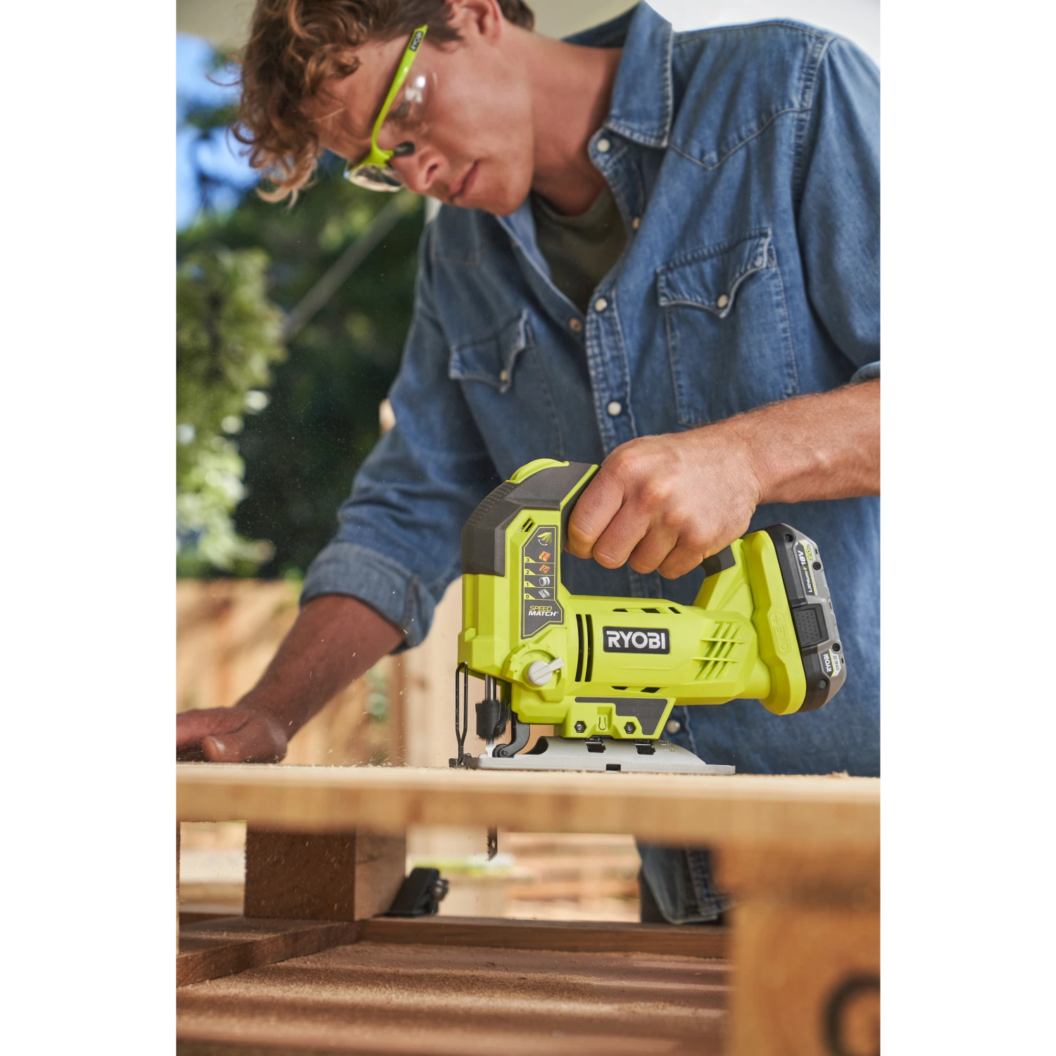 Ryobi R18JS-0 18V Li-Ion Accu Decoupeerzaag Body - D-greep - Variabel thumbnail 4