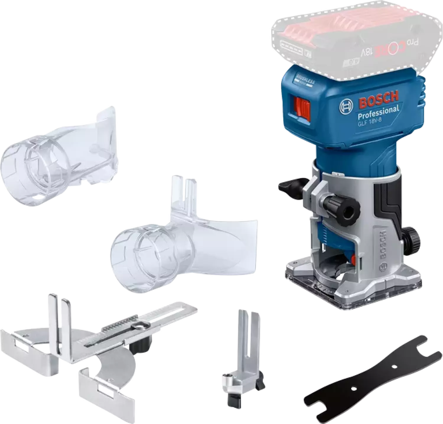 Bosch GLF 18V-8 18V Li-Ion Accu Kantenfrees Body - 8mm