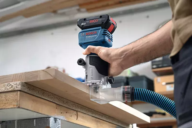 Bosch GLF 18V-8 18V Li-Ion Accu Kantenfrees Body - 8mm - Detailed view of the product