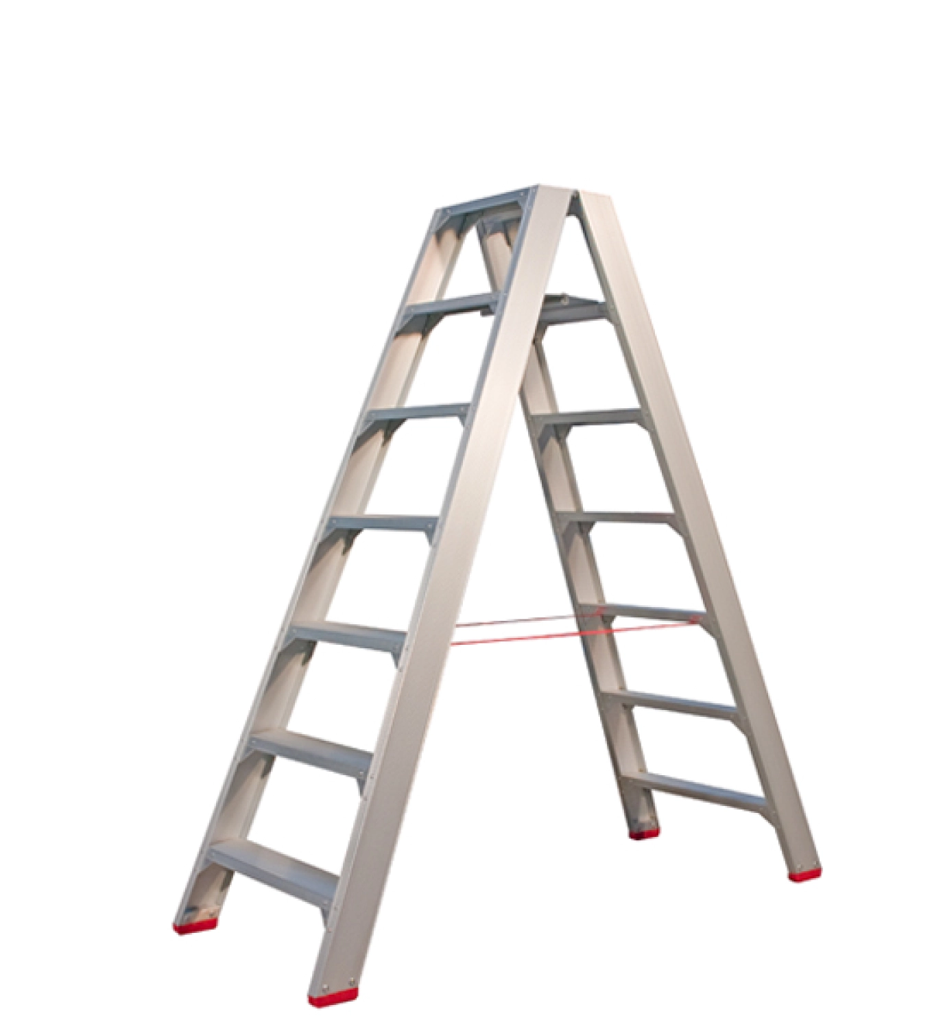 Little Jumbo 4741000207 SuperPRO Dubbele Trap - Aluminium - 2 X 7 Treden - Max. Werkhoogte 1.70 M.