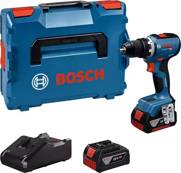 Bosch GSR 18V-65 18V Li-Ion Accu Boor-/schroefmachine Set (2x 5.0Ah Accu) In L-Boxx - 63Nm