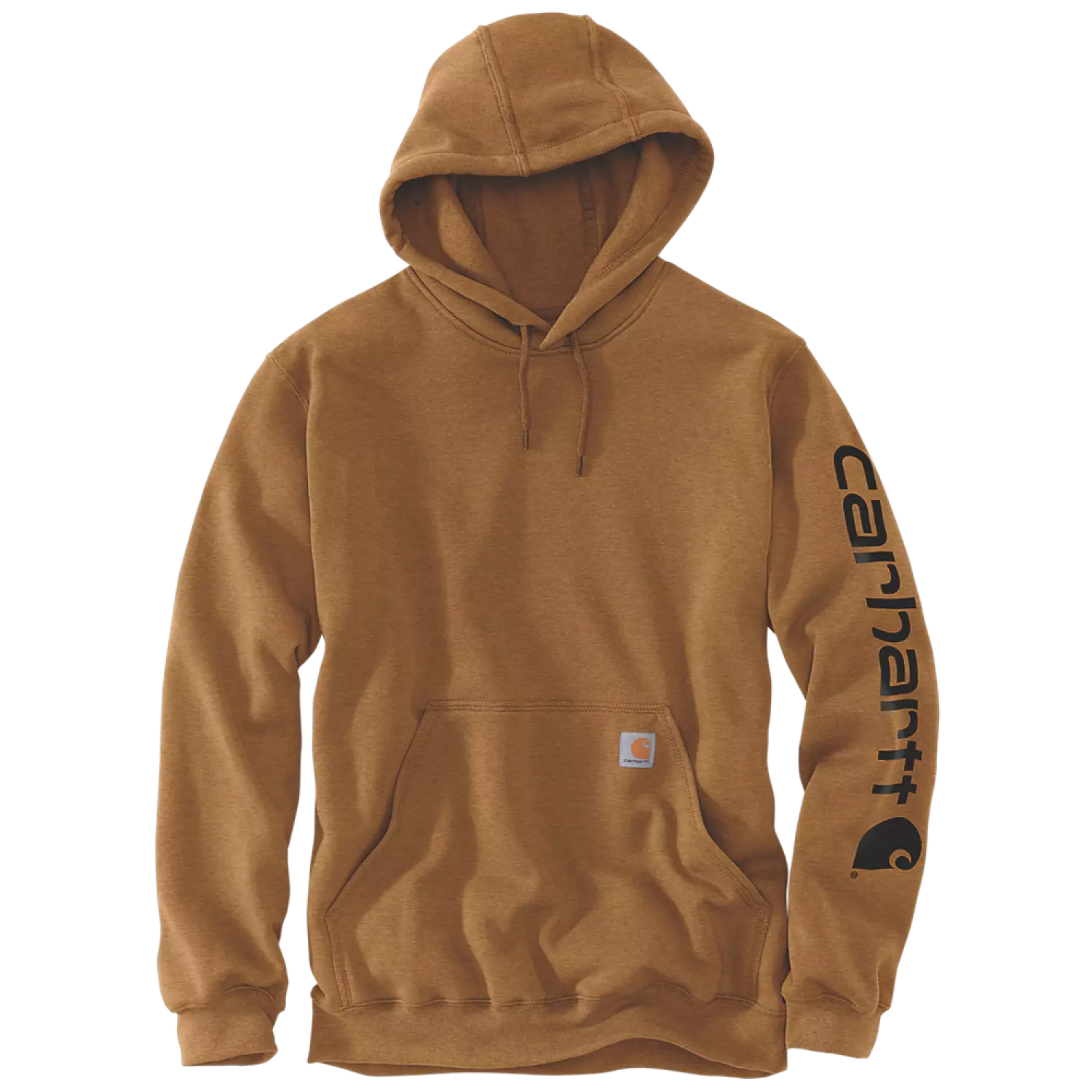Carhartt Sleeve Logo Hooded Sweatshirt Carhartt Brown - L