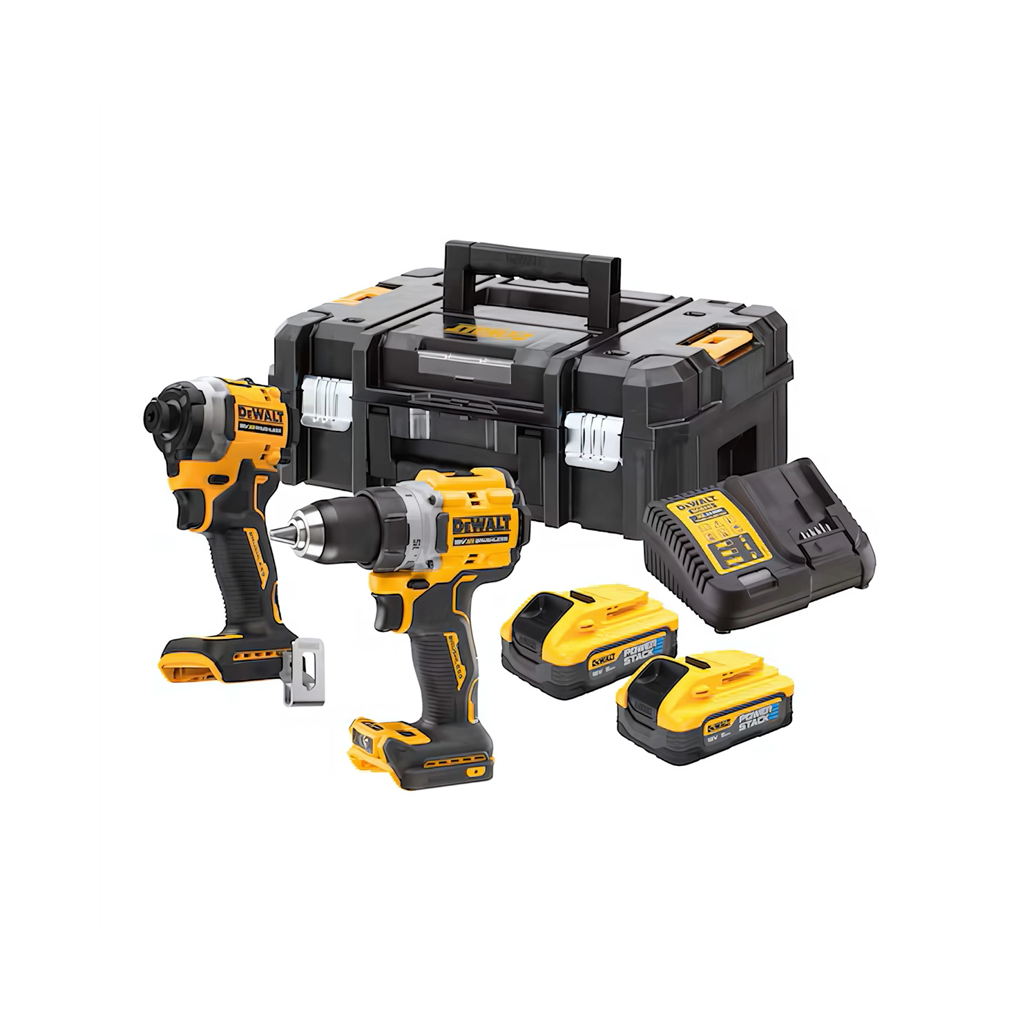 DeWALT DCK2051P2T 18V Li-ion Accu Schroef-/boormachine (DCD800)&Slagschroevendraaier (DCF850) Combiset (2x 5.0Ah Accu) In TSTAK