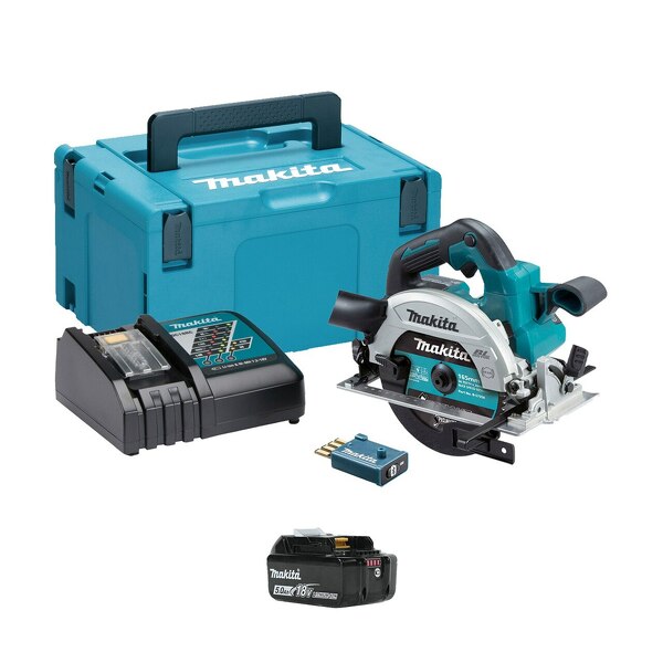 Makita DHS661RTJU 18V Li-Ion Accu Cirkelzaag Set (2x 5.0Ah Accu) In Mbox - 165mm - Koolborstelloos EAN: 88381863117