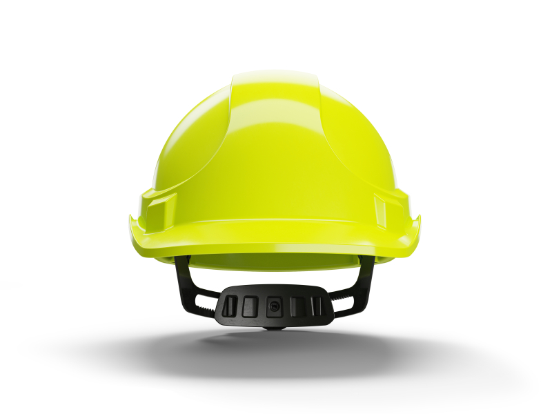 Hellberg 6-Punts Veiligheidshelm Factor ABS - Neon-Geel - Detailed view of the product