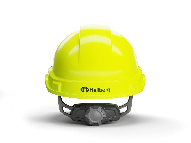 Hellberg 6-Punts Veiligheidshelm Factor ABS - Neon-Geel - Detailed view of the product