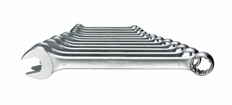 Gedore 7-08 8-delige Ringsteeksleutel-set - 10-24mm - Detailed view of the product
