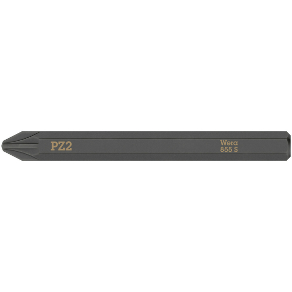Wera 05018164001 855 S Pozidriv Bits Voor Slagschroevendraaiers - PZ 2 X 70mm