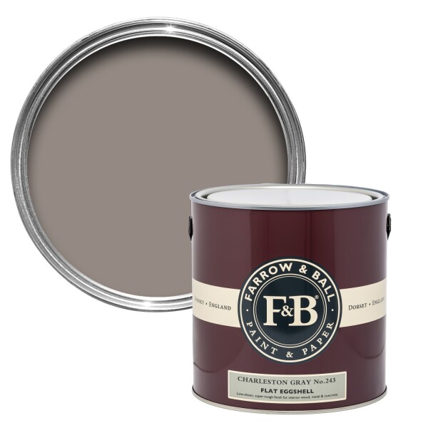 Farrow&Ball Flat Eggshell Charleston Gray No.243 - 2,5L afbeelding