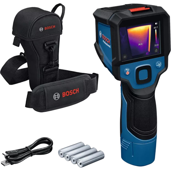 Bosch GTC 12V-450-13 4x 1.5V Warmtebeeldcamera In Tas -20°C T/m 50°C - 256 X 1920px - IP54