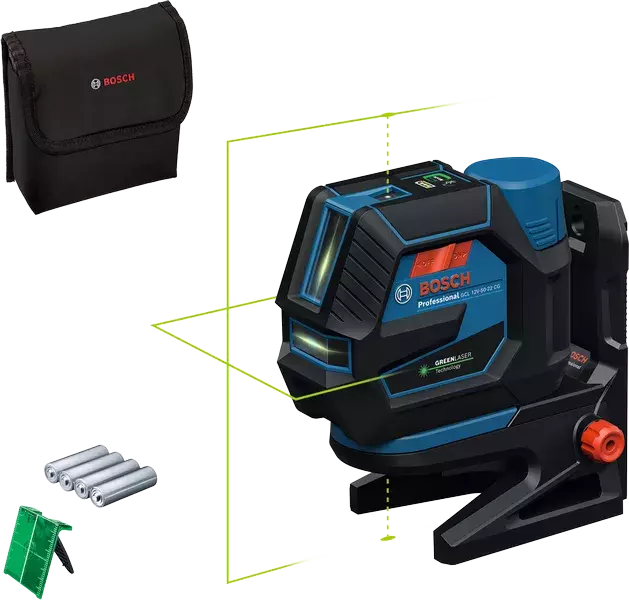 Bosch GCL 12V-50-22 CG 12V Accu Kruislijnlaser In Tas (inclusief Batterijen)