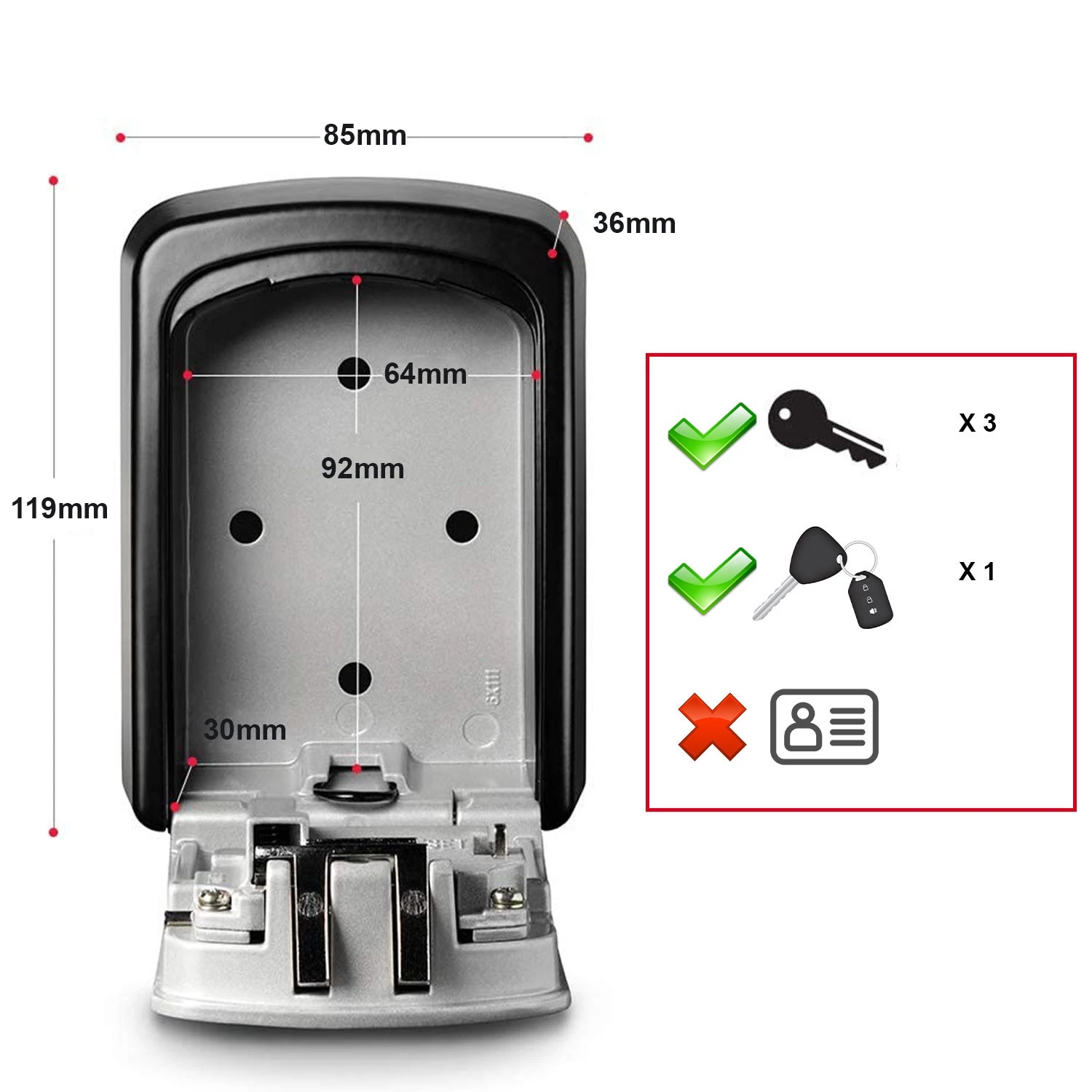 Master Lock 5401EURD Select Access® Sleutelkluis - Middelgroot thumbnail 2