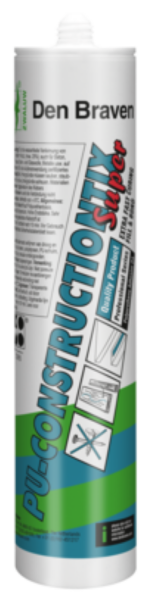 Zwaluw Den Braven 200641 PU-Constructiontix Super Constructielijm - Transparant - 310ml - Default image for the product