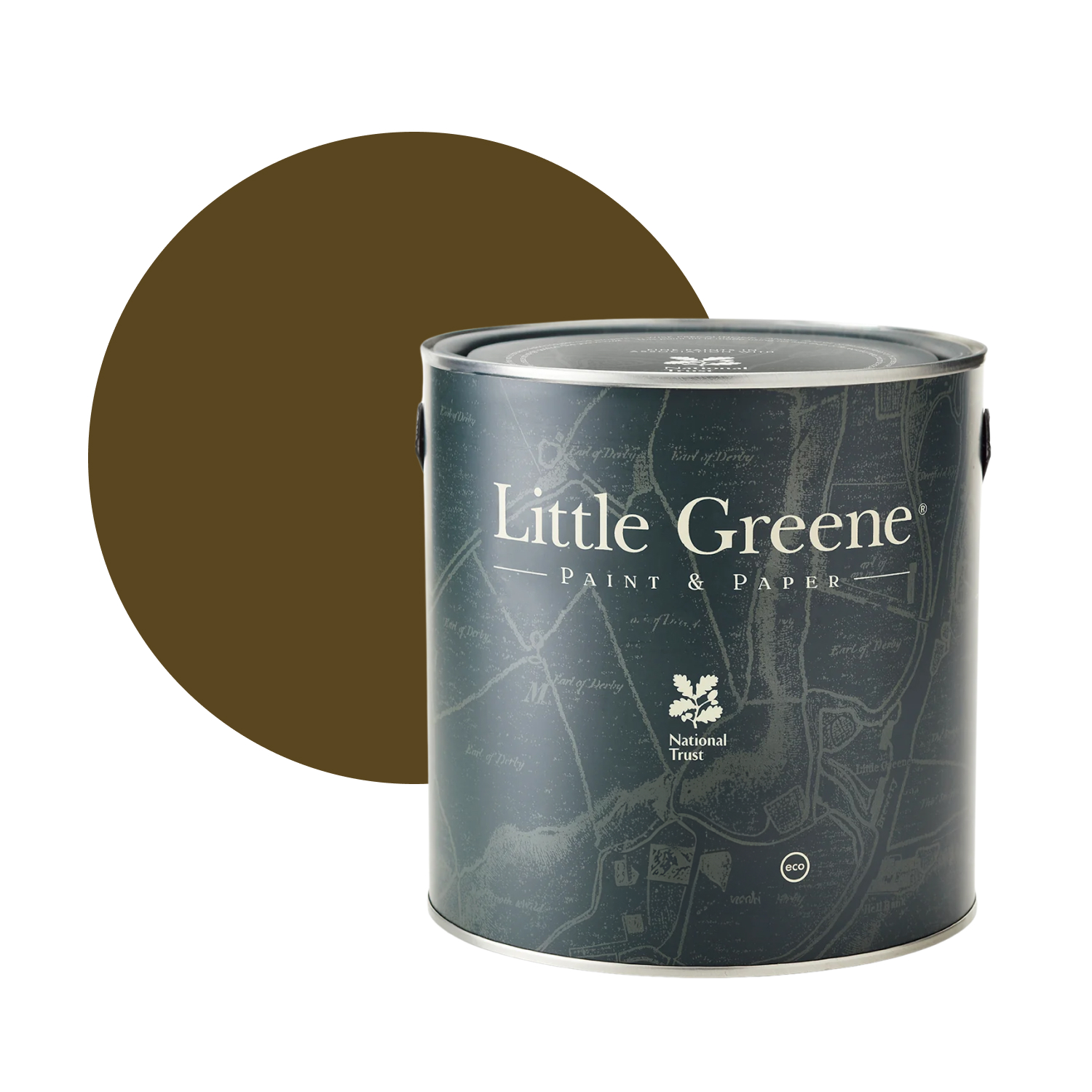 Little Greene Intelligent Masonry Paint - Light Bronze Green No. 123 - 5L