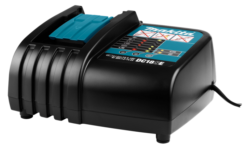 Makita DC18SE 9.6V - 18V Li-Ion Accu Autolader - Detailed view of the product