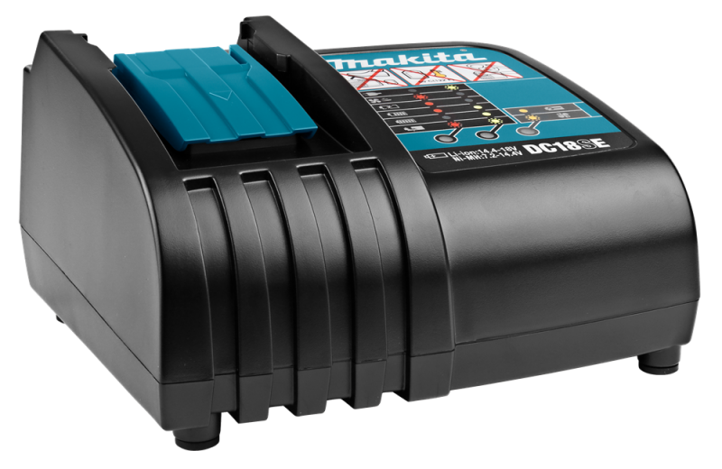 Makita DC18SE 9.6V - 18V Li-Ion Accu Autolader - Detailed view of the product