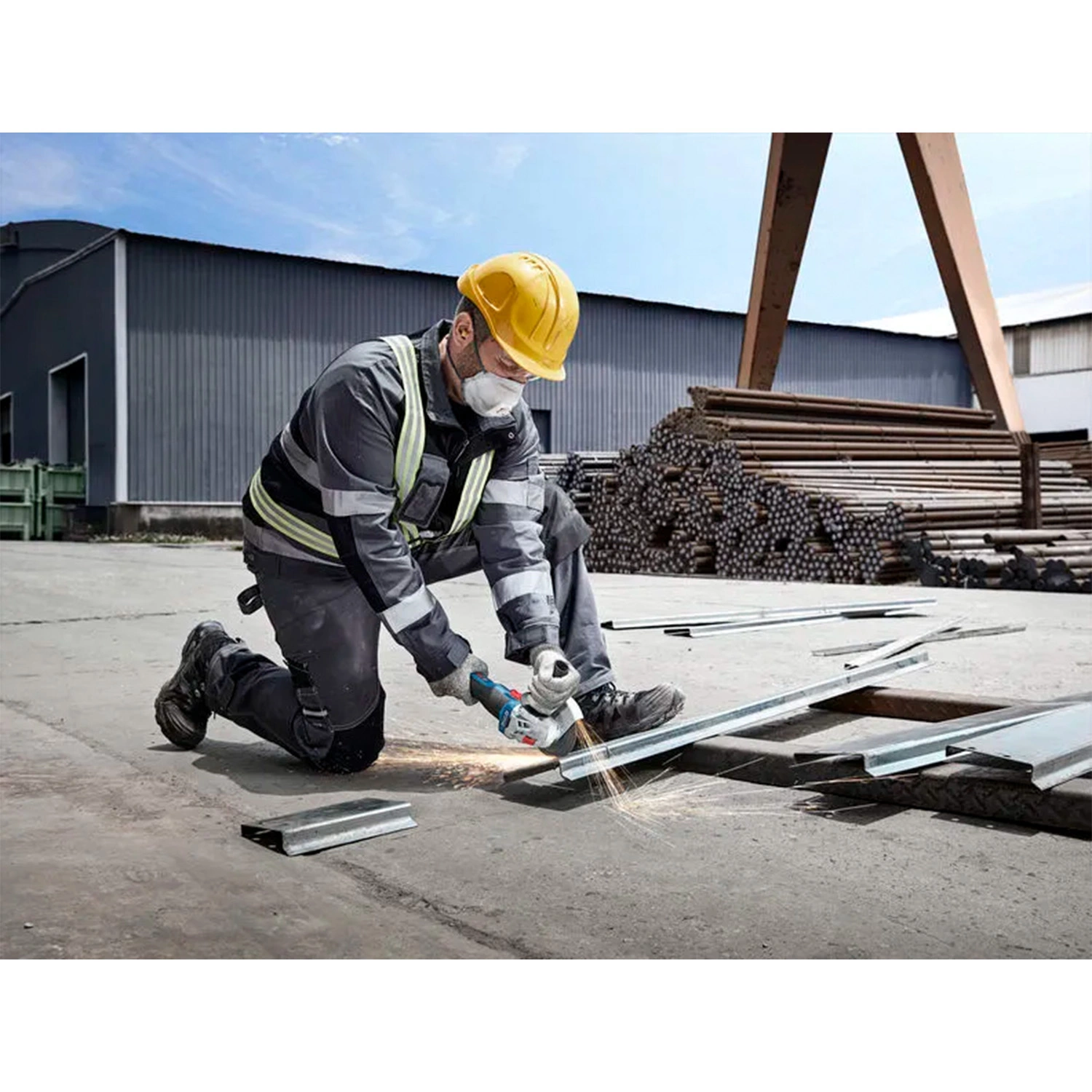 Bosch GWS 18V-8 18V Li-Ion Accu Haakse Slijper Body - 125mm thumbnail 4