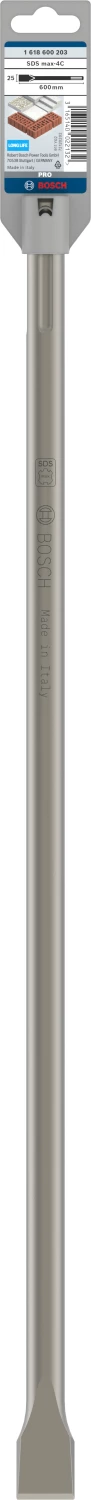 Bosch 1618600203 SDS-max Platte Beitel - 600 X 25mm thumbnail 2