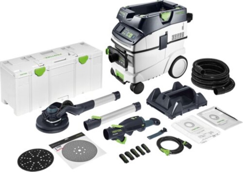 Festool LHS 2 225 EQI/CTM 36-Set Langnek-schuurmachine En Stofzuigerset