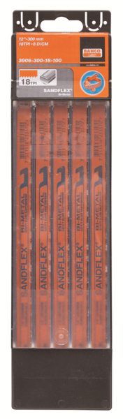 Bahco 3906-300-24-10P Sandflex Handmetaalzaagblad Bimetaal - 300mm - 24TPI (10st) - Detailed view of the product