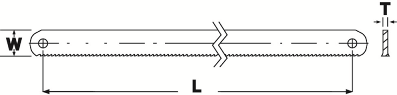 Bahco 3906-300-24-10P Sandflex Handmetaalzaagblad Bimetaal - 300mm - 24TPI (10st) - Detailed view of the product