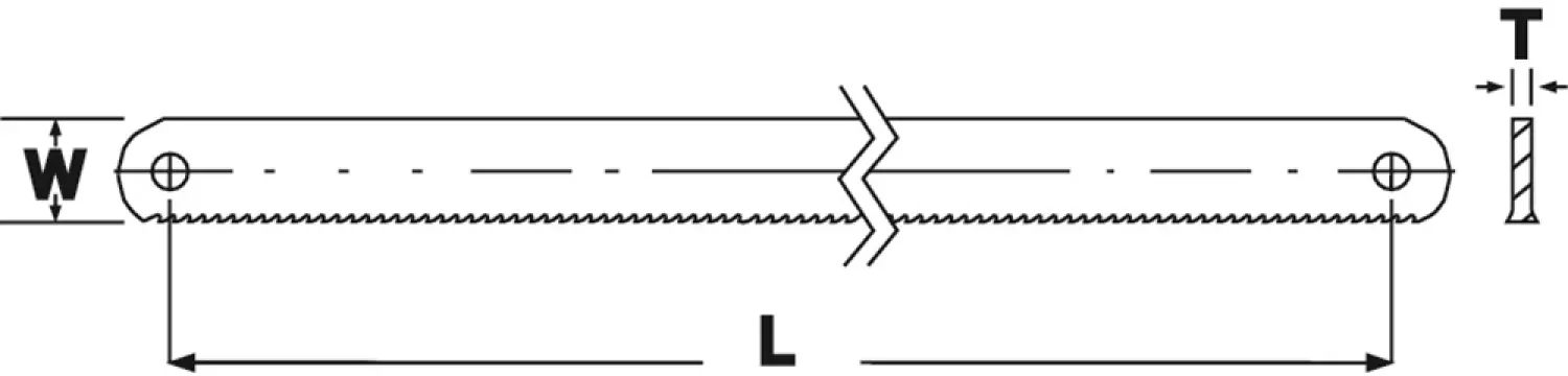 Bahco 3906-300-24-10P Sandflex Handmetaalzaagblad Bimetaal - 300mm - 24TPI (10st) thumbnail 2