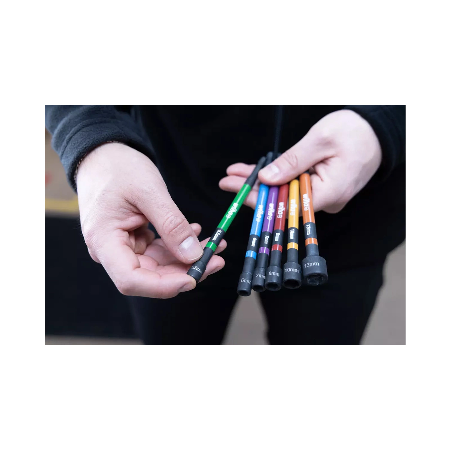 Wiha 47035 6-delige Dopbitset - 150 Mm - 1/4''- 5.5-13 Mm thumbnail 2