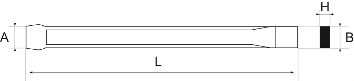 Bahco 877002400 Extra Platte Koudbeitel - 240mm thumbnail 2