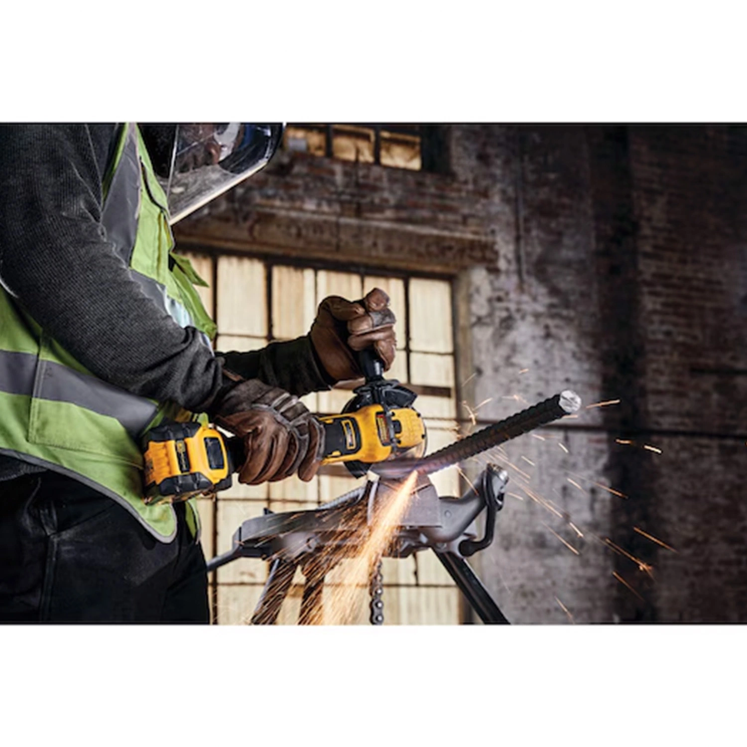 DeWALT DCF409VSNT 18V Li-ion Advantage Accu Haakse Slijper Body In TSTAK - 125mm - Variabele Snelheid thumbnail 3