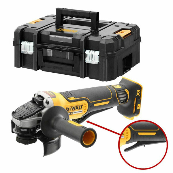 DeWALT DCG406NT 18V Li-ion XR Accu Haakse Slijper Body In TSTAK - 125mm - Koolborstelloos