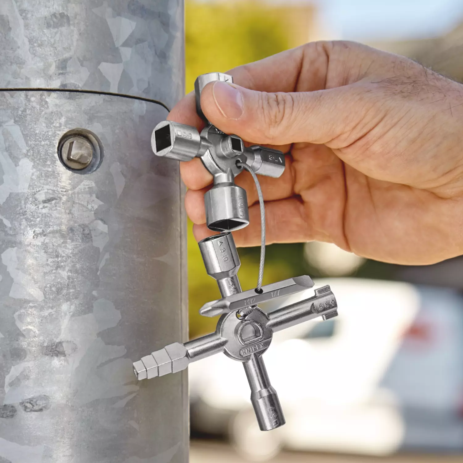 Knipex 00 11 01 TwinKey Schakelkastsleutel Met 10 Profielen thumbnail 3