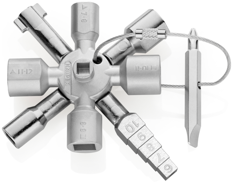 Knipex 00 11 01 TwinKey Schakelkastsleutel Met 10 Profielen