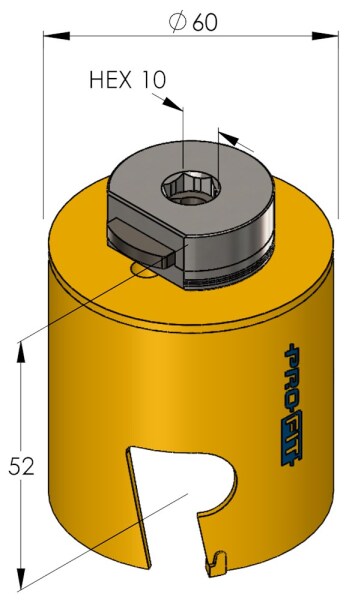 ProFit 09081060 Multi Purpose Gatzaag - 60mm - Detailed view of the product
