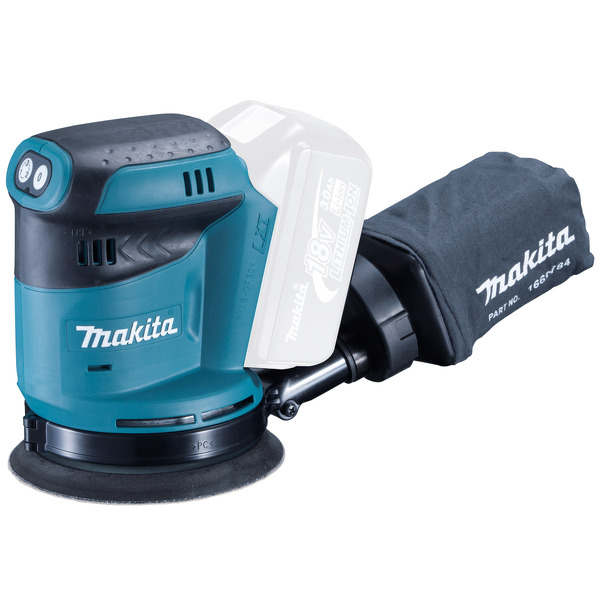 Makita DBO180Y1J 18V Li-Ion Accu Excentrische Schuurmachine Body (1x 1.5Ah Accu) In Mbox - 125mm - Default image for the product