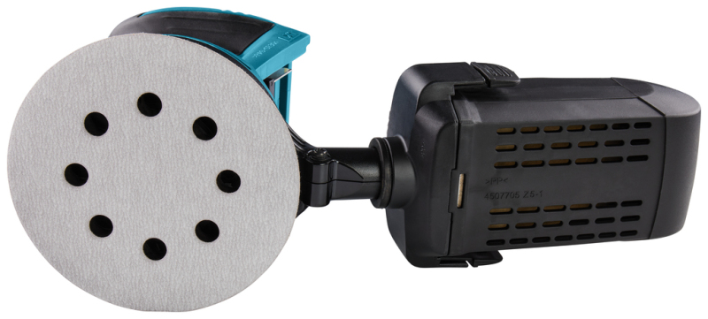 Makita DBO180Y1J 18V Li-Ion Accu Excentrische Schuurmachine Body (1x 1.5Ah Accu) In Mbox - 125mm - Detailed view of the product