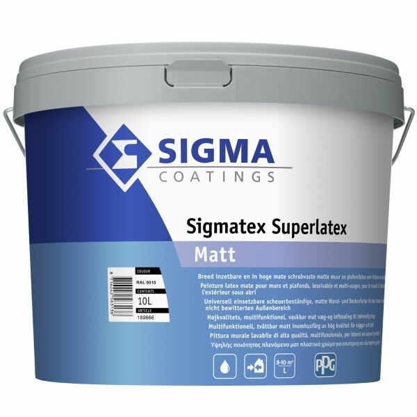 sigma sigmatex superlatex matt wit 10 ltr