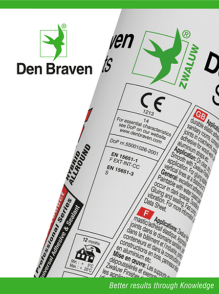 Zwaluw Den Braven 10620600 Hybrifix Lijmkit - Zwart - 290ml In Koker - Detailed view of the product