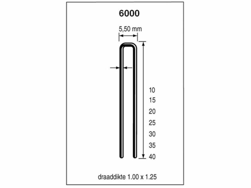 Dutack 5028034 Nieten - Serie 6000 - 40mm (5000st) - Detailed view of the product